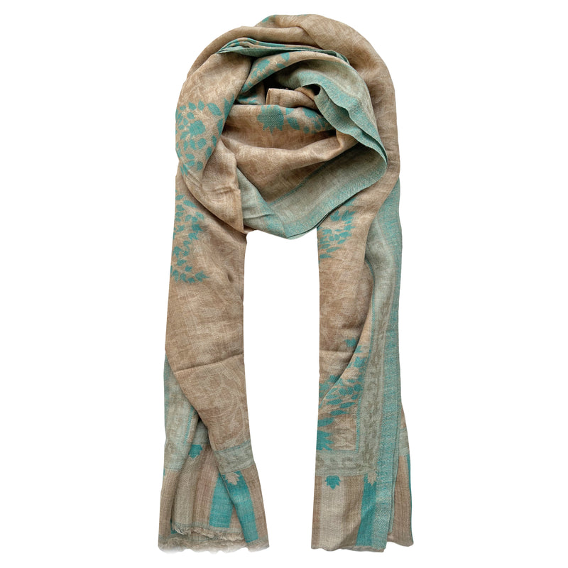 Turquoise Kani Stole