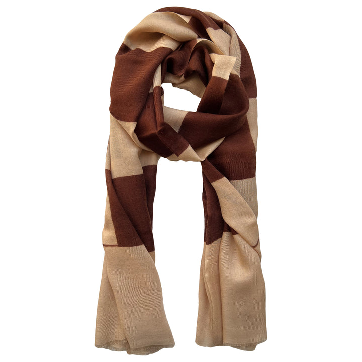 Chocolate Check Scarf