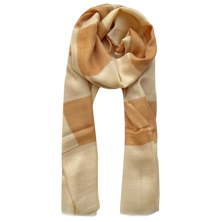 Caramel Check Scarf