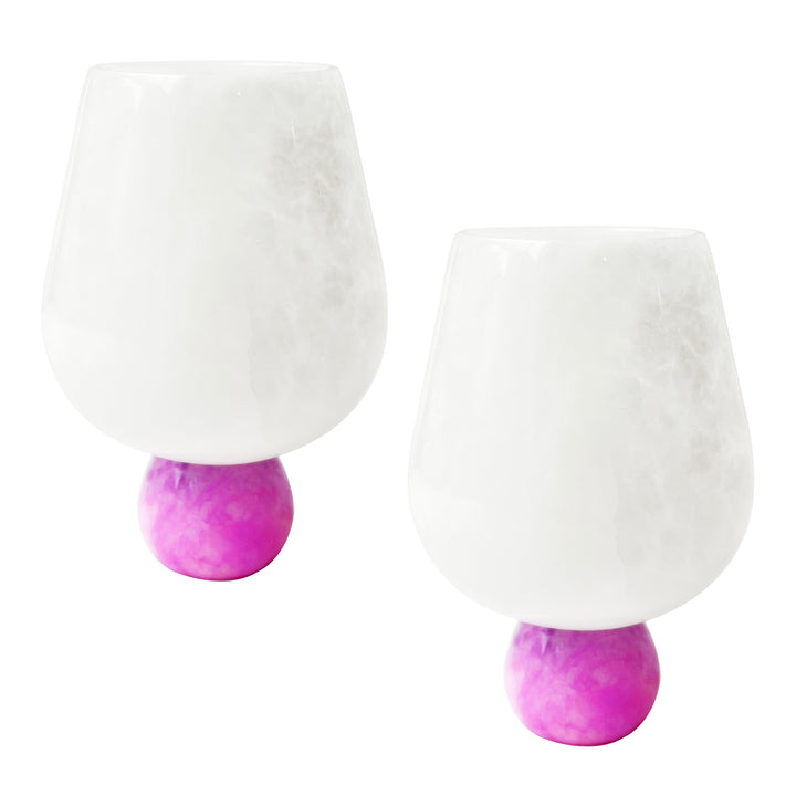 Marble Wine Goblets