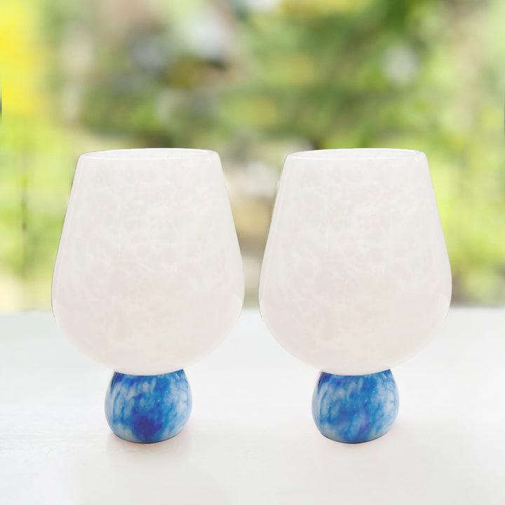 Marble Wine Goblets