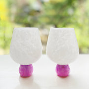 Marble Wine Goblets