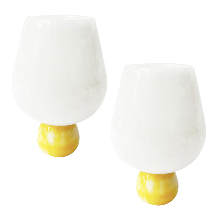 Marble Wine Goblets