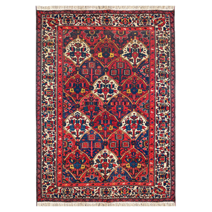 Red Bakhtiari One-OF-A-Kind-Afghan Rug