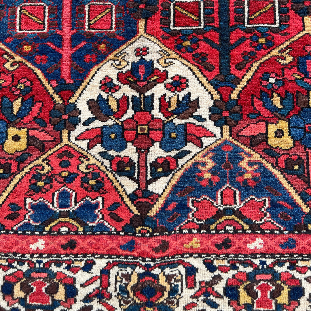 Red Bakhtiari One-OF-A-Kind-Afghan Rug