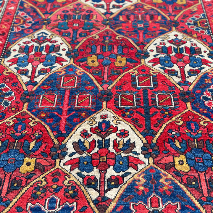 Red Bakhtiari One-OF-A-Kind-Afghan Rug