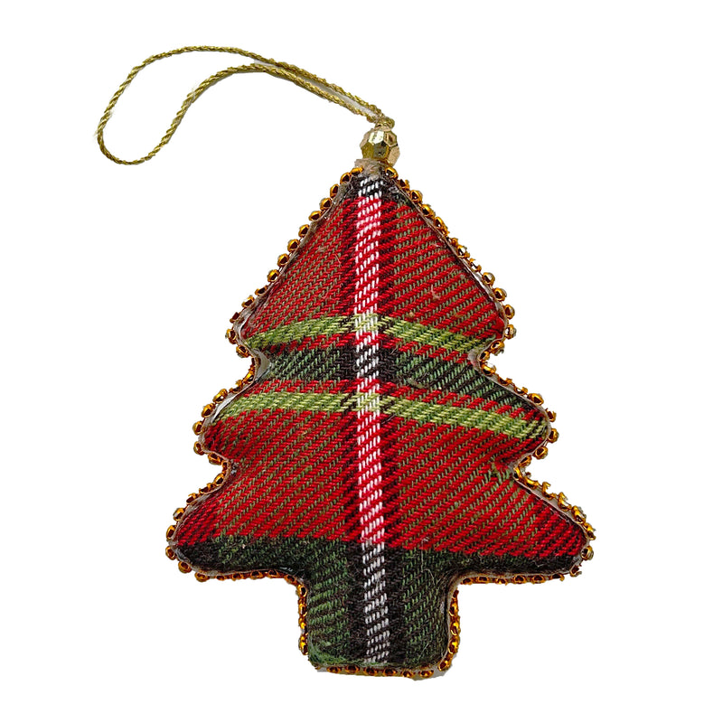 Handmade Plaid Christmas Ornament