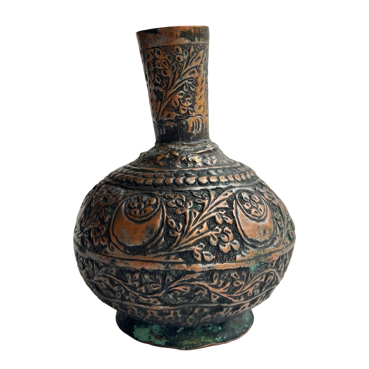 Vintage Copper Surahi Vase