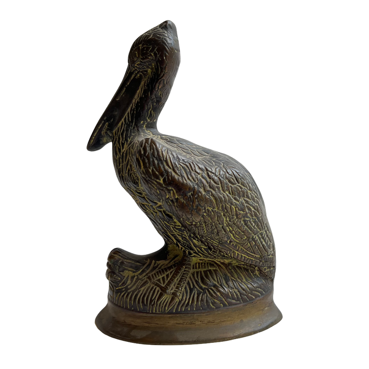 Vintage Antique Brass Pelican