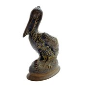 Vintage Antique Brass Pelican