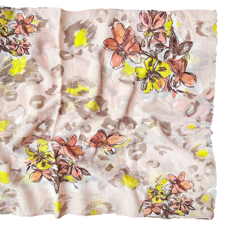 Spring Bloom Cotton Scarf