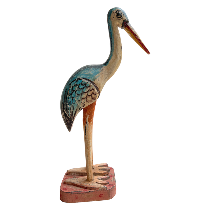 The wooden Blue Heron - Small