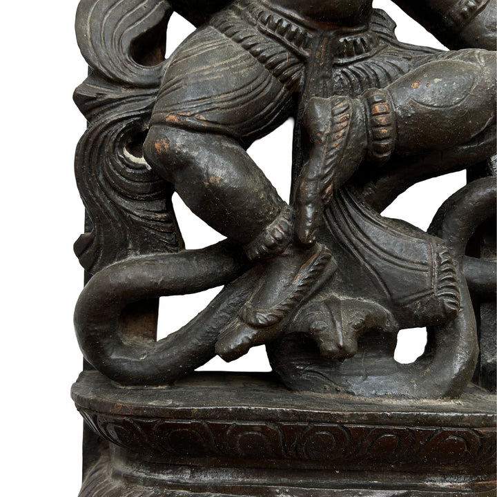 Lord Krishna Wooden Statue