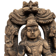 Lord Vishnu Wooden Carved Statue