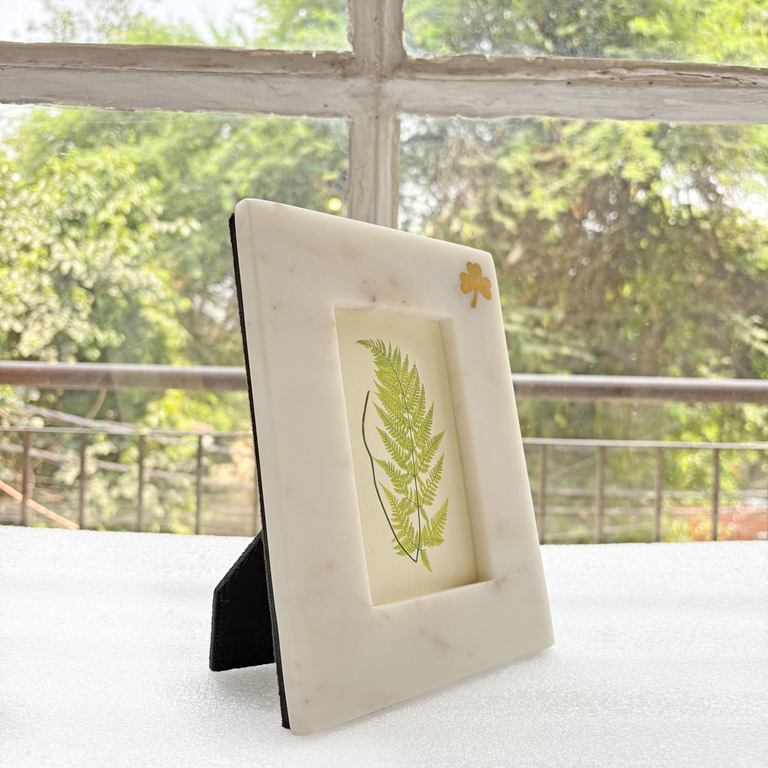 Cloverleaf Marble Frame