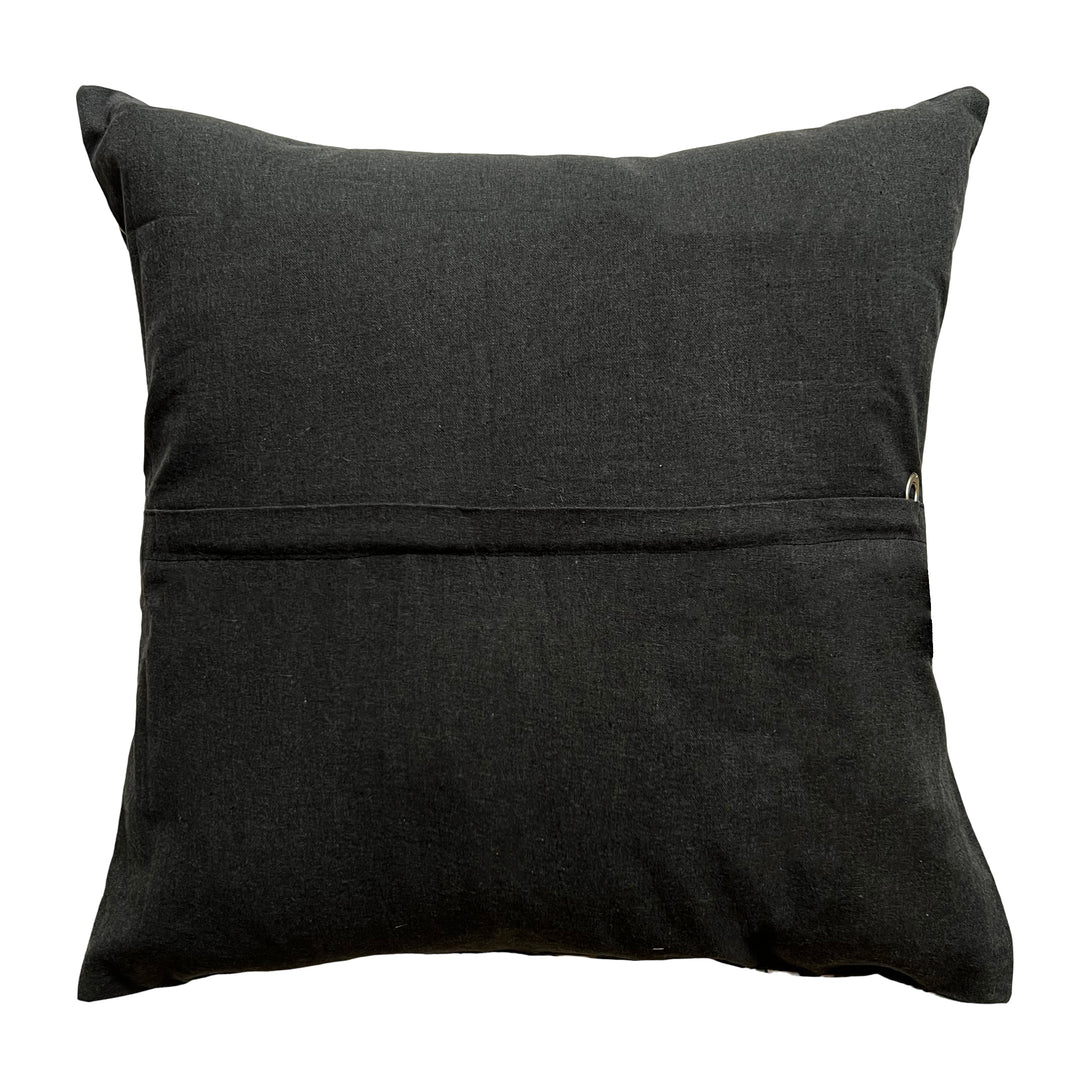 Black Botanical Cushion Cover