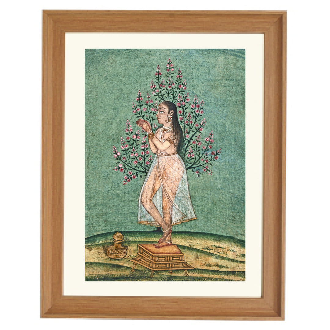 Indian Woman in Prayer Art Print