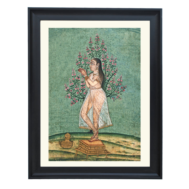 Indian Woman in Prayer Art Print