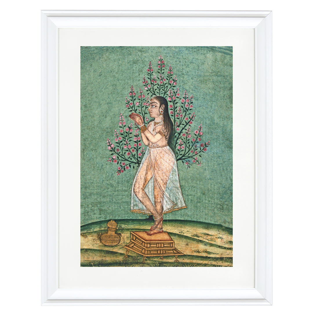 Indian Woman in Prayer Art Print