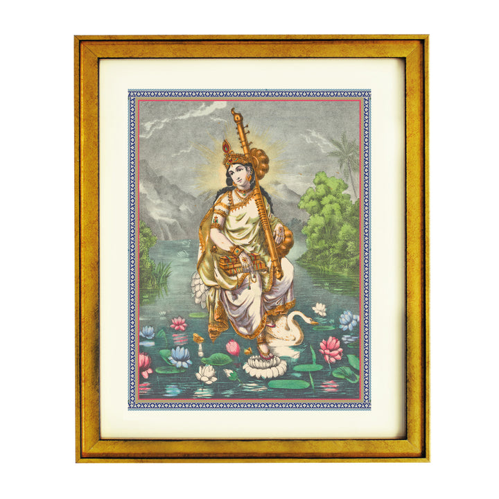 Goddess Sarasvati Art Print