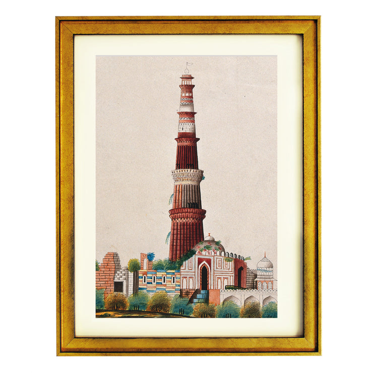 Qutub Minar Splendour Art Print