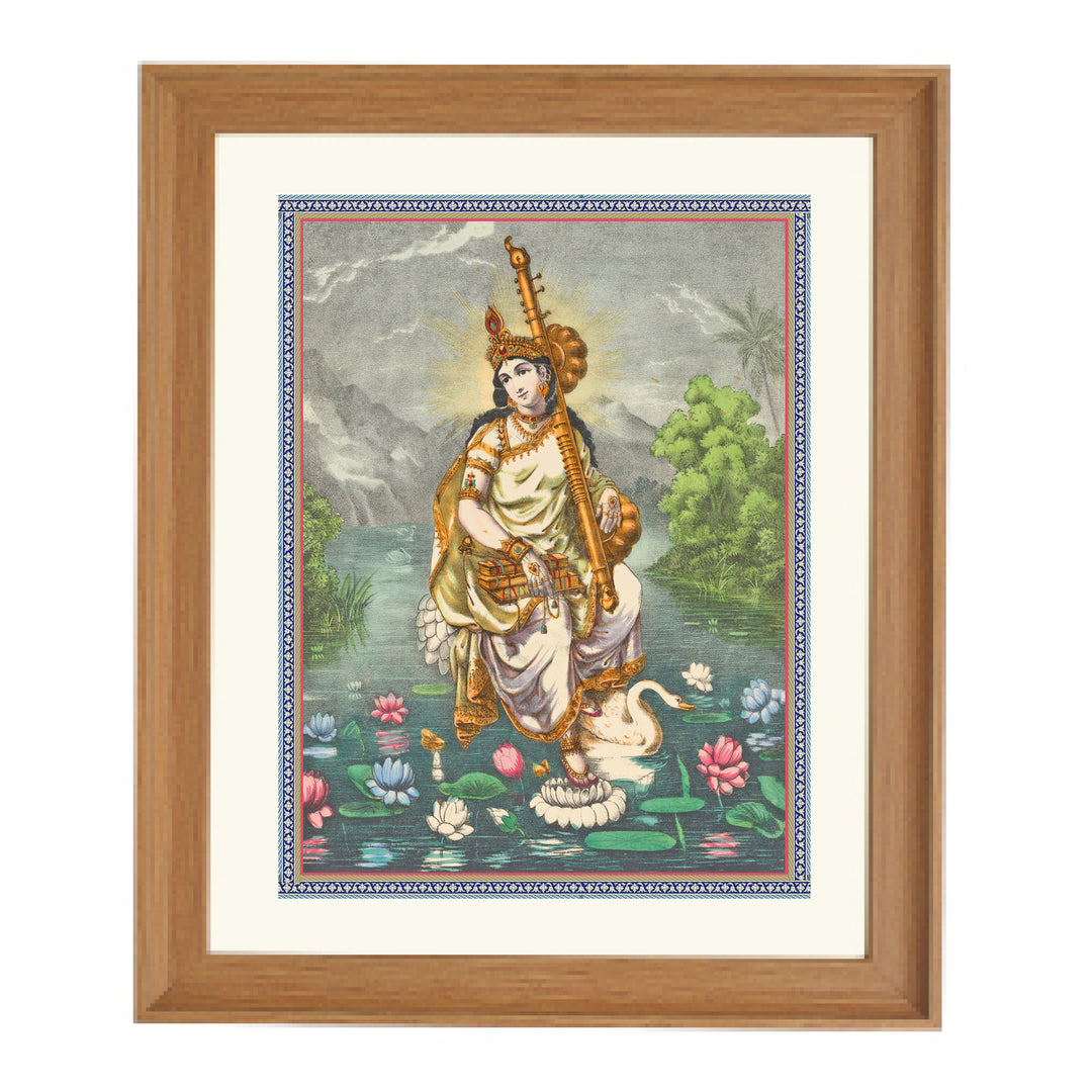 Goddess Sarasvati Art Print