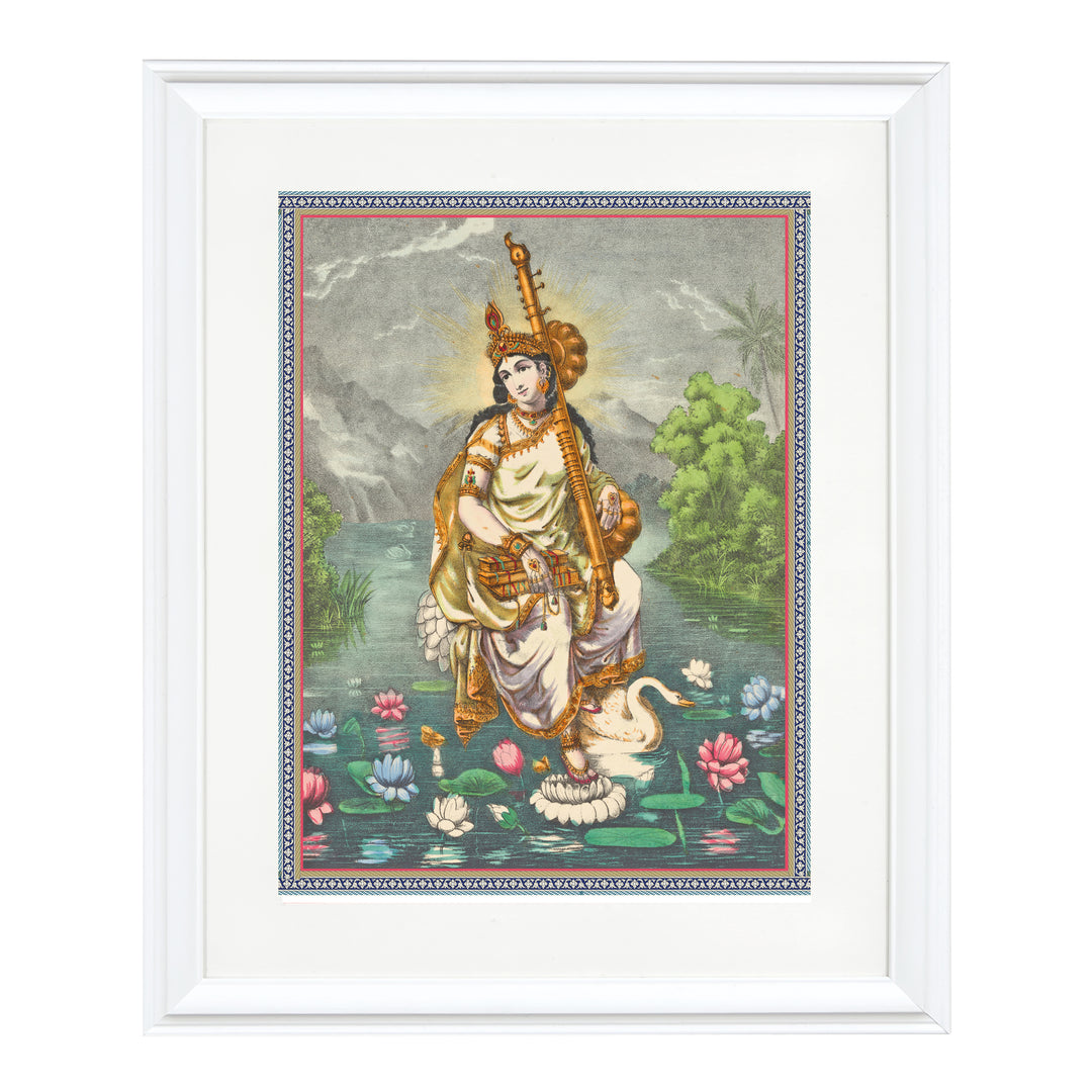 Goddess Sarasvati Art Print