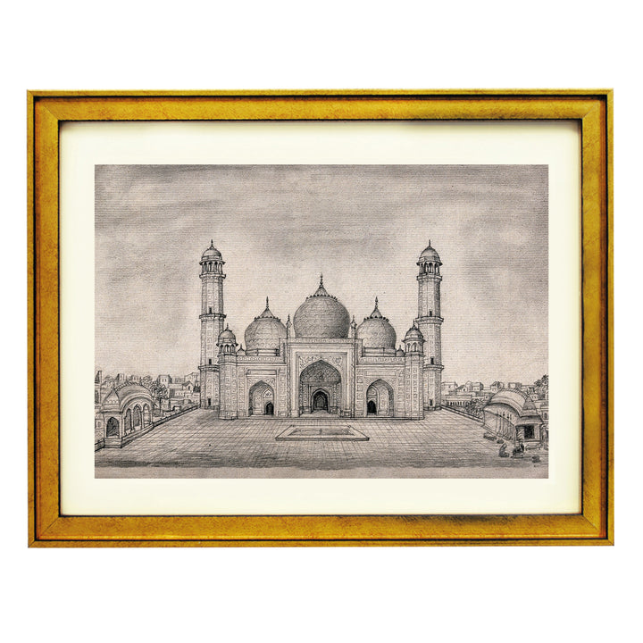 Mathura's Enameled Mosque Art Print