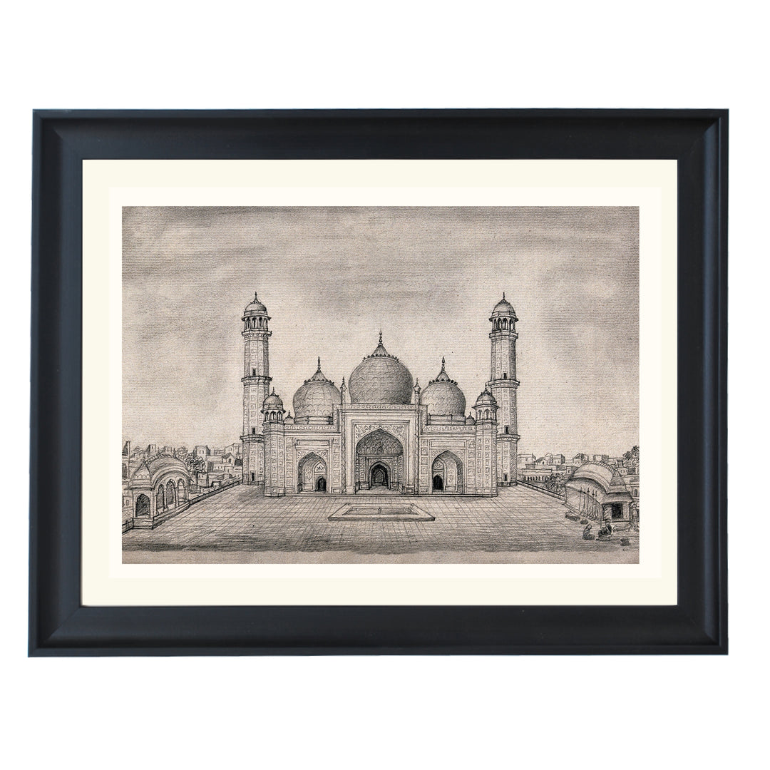 Mathura's Enameled Mosque Art Print