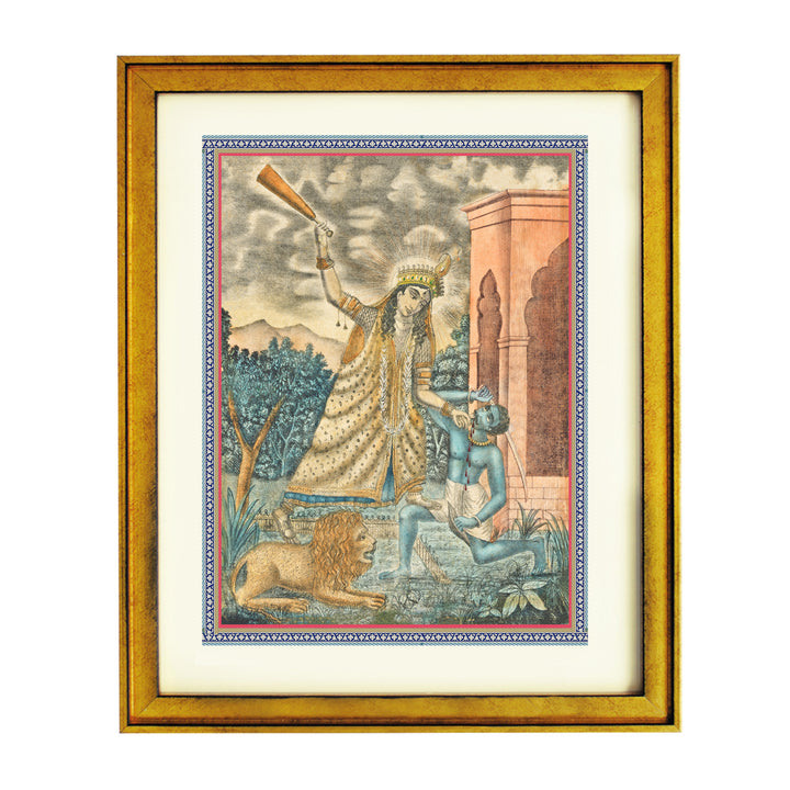 Goddess Bagalamukhi Art Print