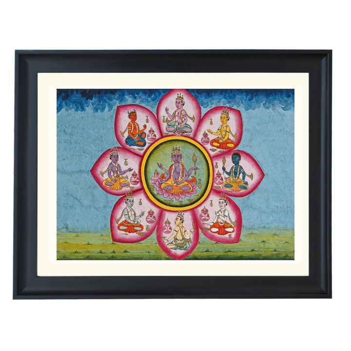 Vishnu's Divine Lotus Art Print