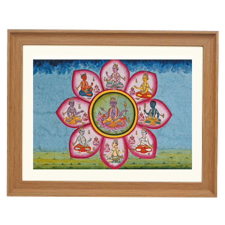 Vishnu's Divine Lotus Art Print