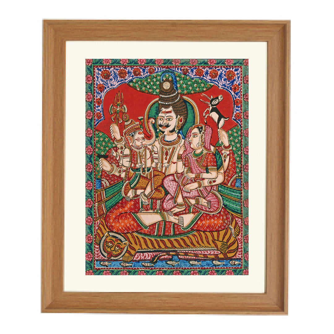 Shiva's Family Art Print