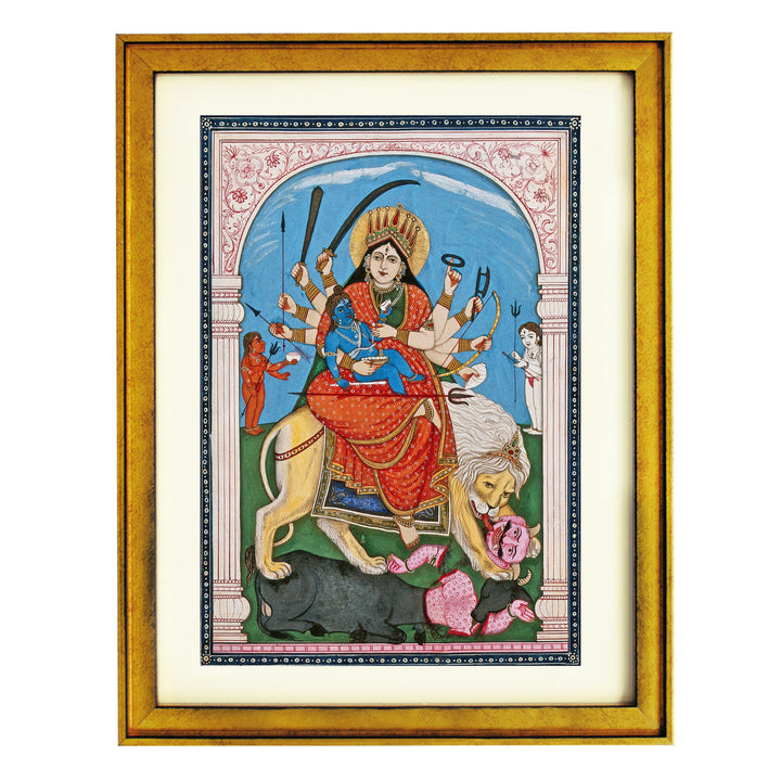 Durga's Battle Art Print