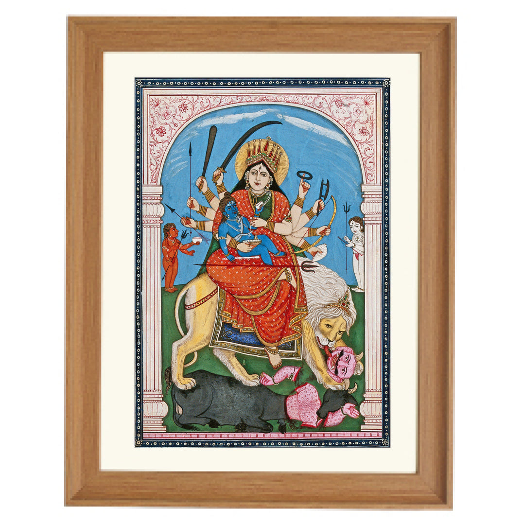 Durga's Battle Art Print