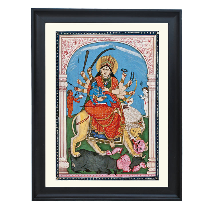 Durga's Battle Art Print