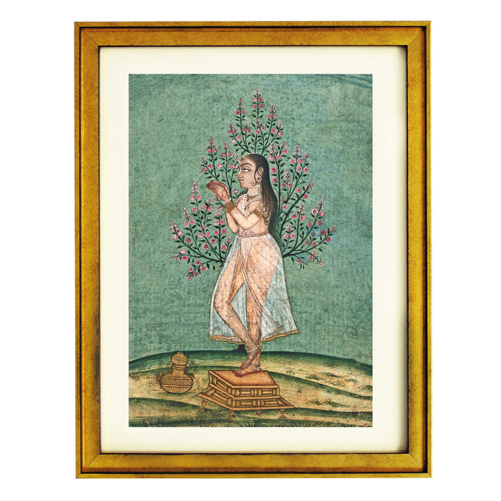 Indian Woman in Prayer Art Print