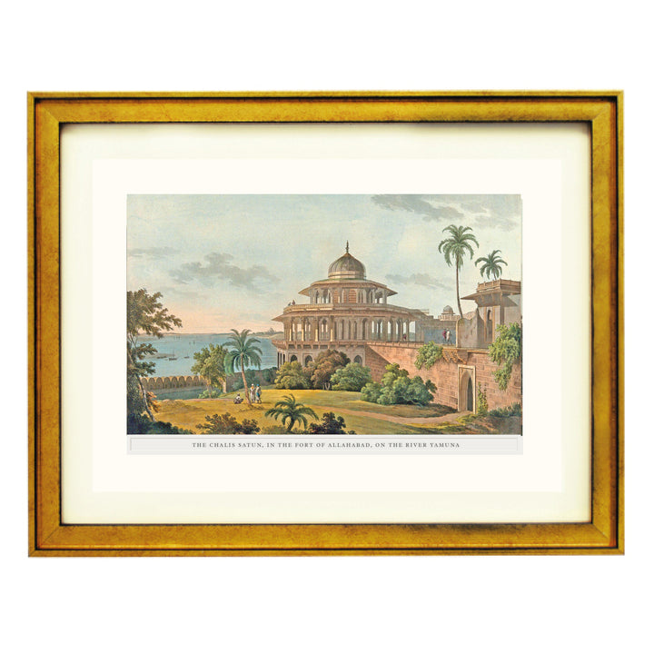 Hall of Forty Pillars, at Allahabad, Uttar Pradesh Art Print