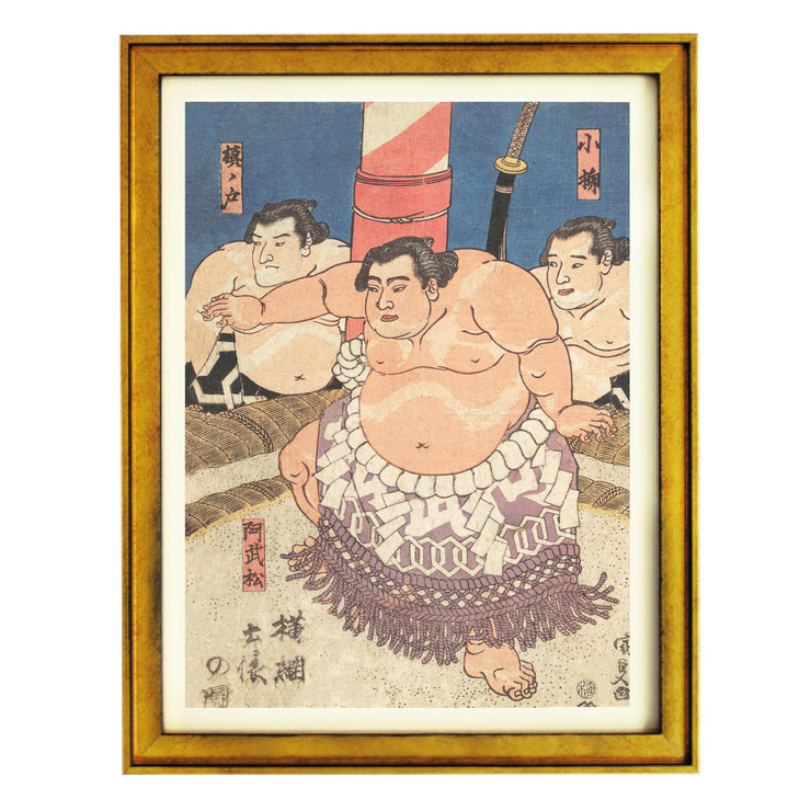A battle of the Sumo's Art Print