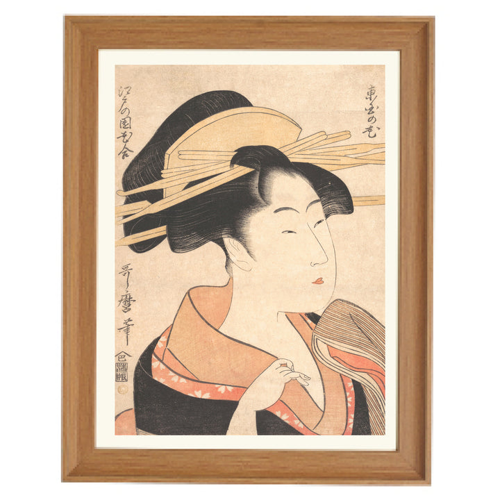 The curious Geisha Art Print