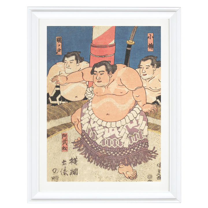 A battle of the Sumo's Art Print