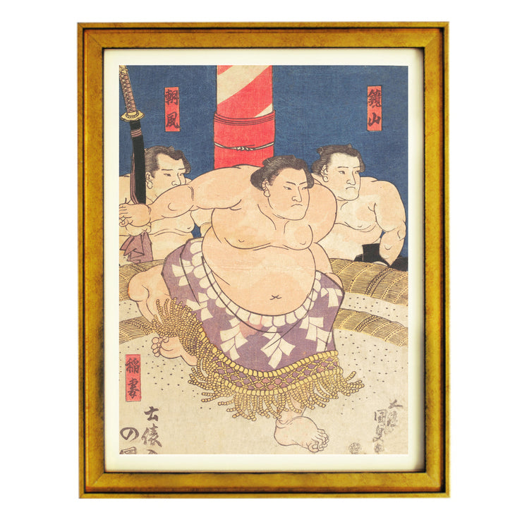 The three Sumo's Art Print