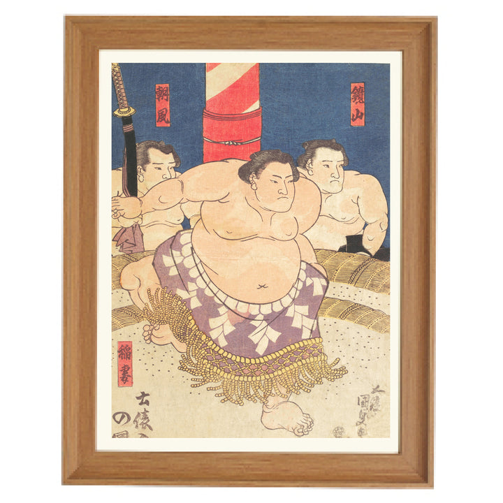 The three Sumo's Art Print