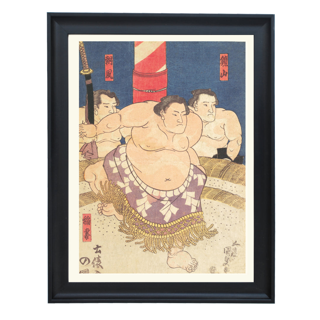 The three Sumo's Art Print