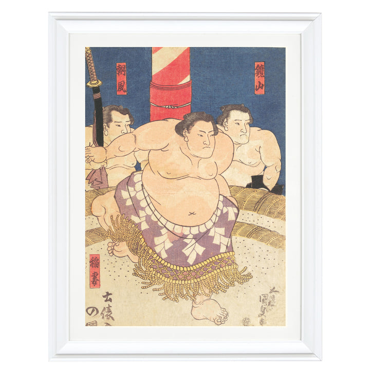 The three Sumo's Art Print