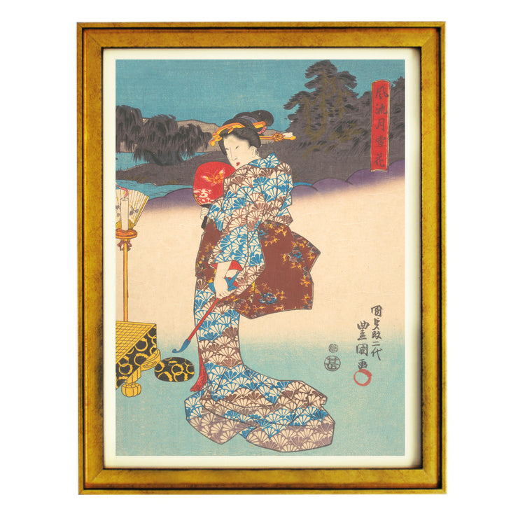 Riverside Kimono Art Print
