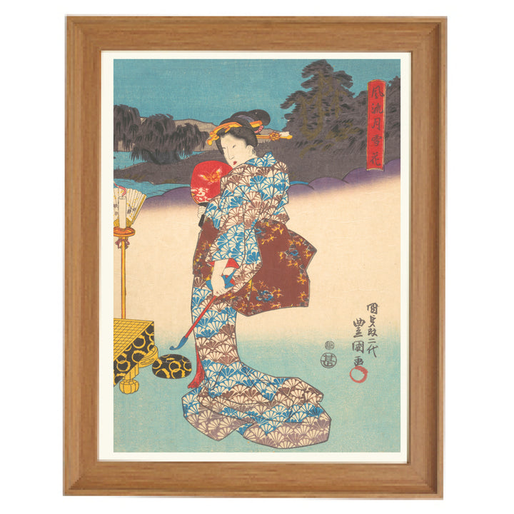 Riverside Kimono Art Print