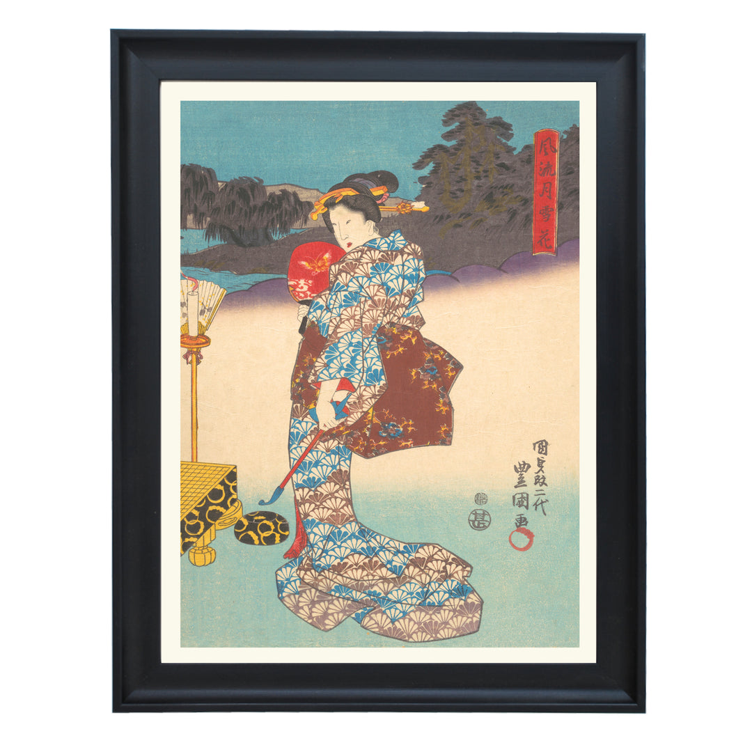 Riverside Kimono Art Print