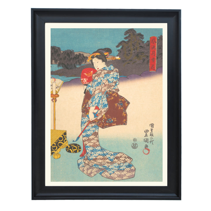 Riverside Kimono Art Print