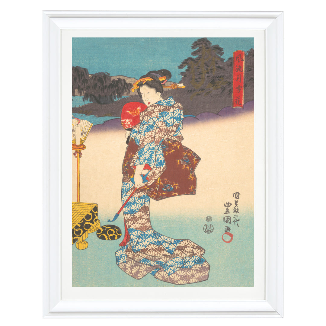 Riverside Kimono Art Print